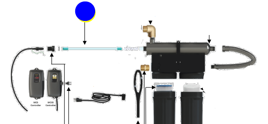 45 W High-Output UV Lamp for Microlene MCS/MCXS