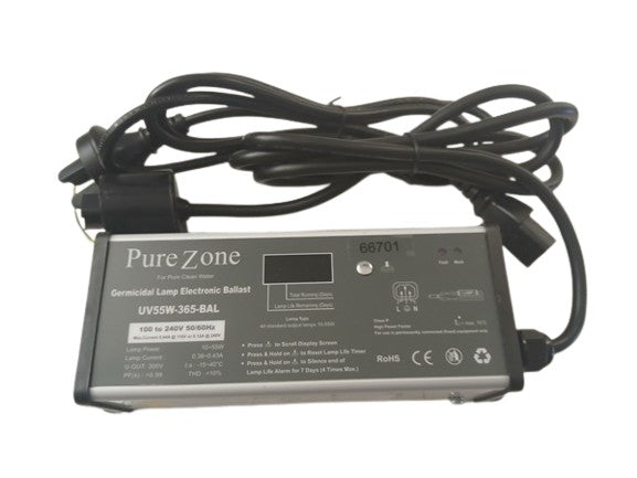 UV Ballast Generic 4 Pin Even Connections for 20w-55w Lamps c/w 365 Countdown Timer