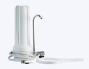White water filter with hose on a white background
