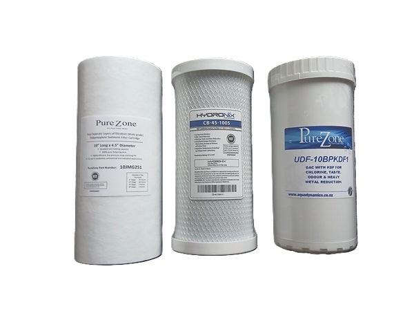 Filter set polyspun,carbon block and gac-kdf