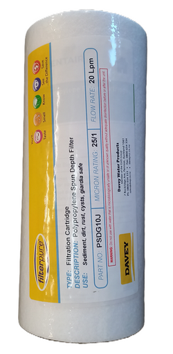  polypropylene spun replacement cartridge (1PS10) is 10 inches in length with a lifespan of 6 months. Typically not reusable, it is suitable for cyst reduction.Poly Spun Jumbo 10