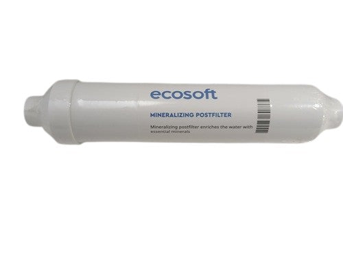 Ecosoft mineralizing postfilter on a white background