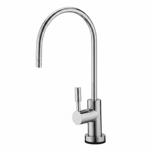 Kitchen faucet on a packaging with NSF certification logo