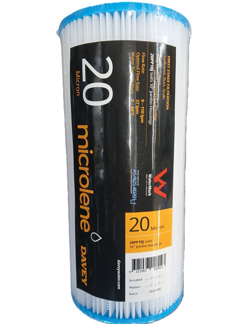 Davey Microlene Pleated Sediment Cartridges Jumbo 10