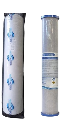 gradient density and matrikx  twin water filters 20 inch jumbo