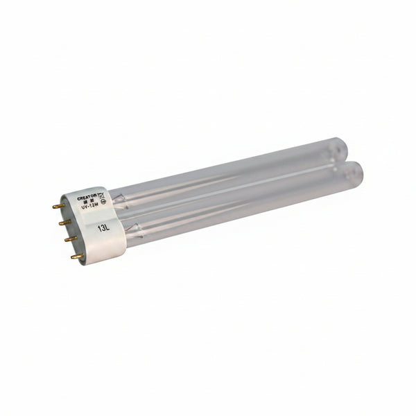 T8 LED tube light on a white background
