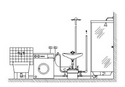 DAB-NOVABOX30-300M Grey Water Undersink Pump Station drawing of installation