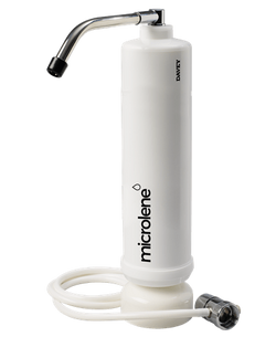 microlen benchtop water filter with hose and diverter valve