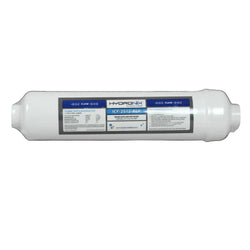 Hydroponic water filter cartridge on a black background