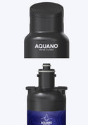 aquano water filter head and artridge below seperated