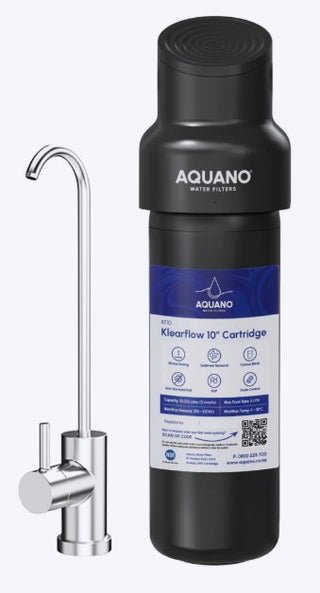 Under Sink 10" Water Filter Kit with Tap | 1 Micron KDF