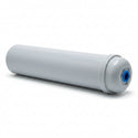 White cylindrical water filter on a white background