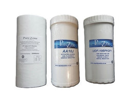 3 water filters purezone for whole house chemical and fluoride reduction
