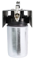Metal filter on a white background