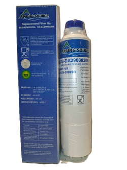 Spring Source replacement filter with packaging on a white background