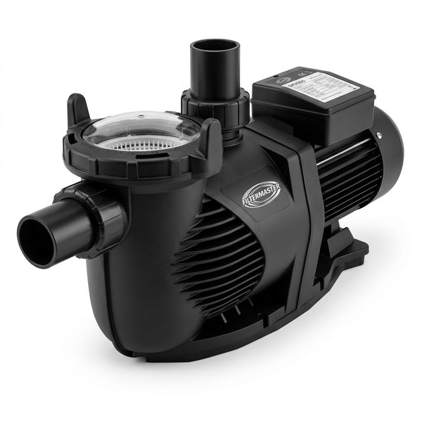 filter master pool pump FM series black on white background