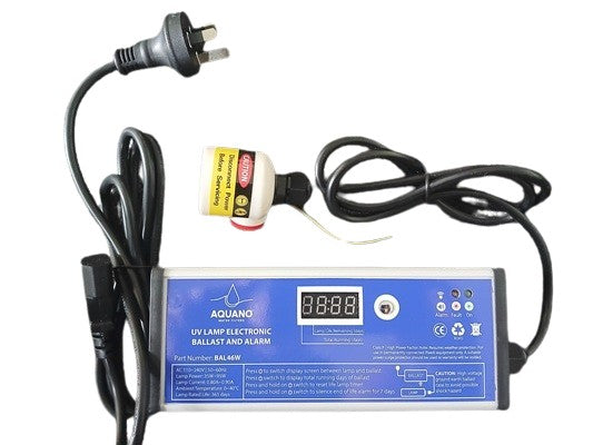 Aquatic electronic ballast with cables on a white background