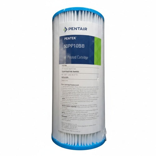 pentair, big-blue, pleated-filter, sediment-filter, 10-inch, whole-home, water-filter, cartridge