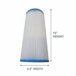 Shop Pleated Jumbo 10x4.5 Sediment Water Filter