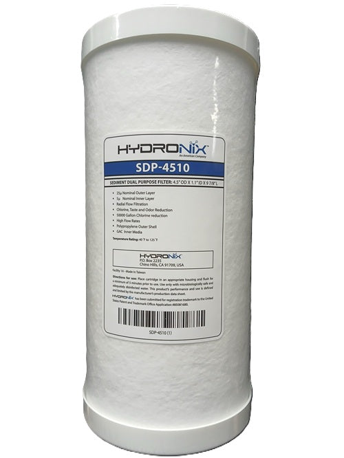 HydroNix SDP-4510 filter cartridge on a white background