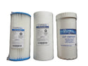 triple Hydronix and Purzone waater filter set for town water