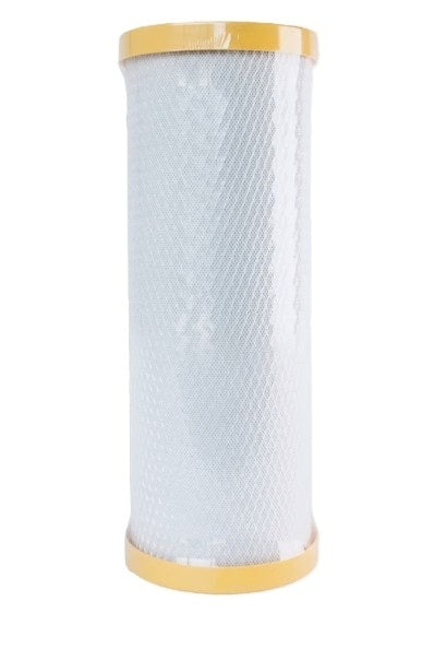 Anti-Scale CTO Filter with gold top and bottom on a white background