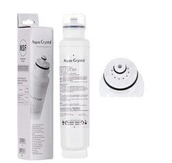 Aqua Crystal water filter with packaging and additional filter on a white background