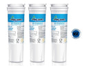 Three Spring Source water filter cartridges on a white background