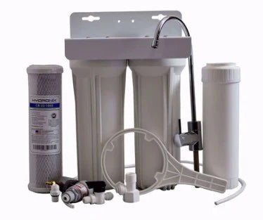 Underbench Twin Stage Housing Filter System for Chlorine and Fluoride Reduction