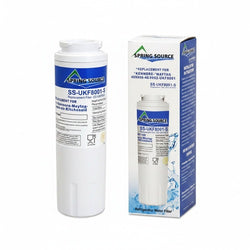 Spring Source refrigerator water filter with packaging on a white background