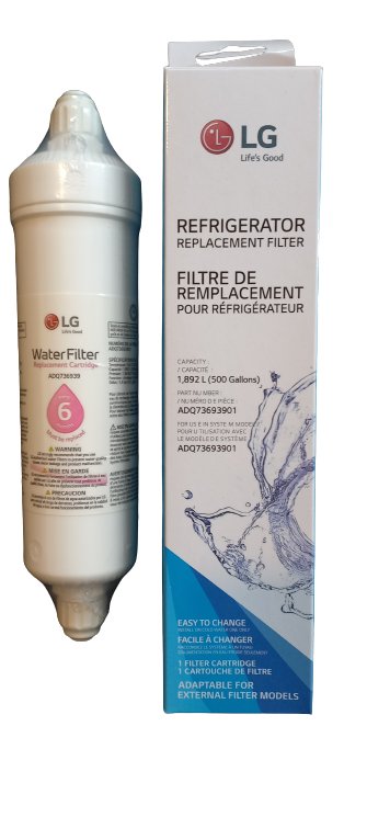 LG Fridge Water filter Cartridge, replaces ADQ736939 , ADQ73693901