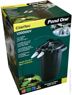Pond One Claritec 15,000 - Pressurised Filter With 13W UVC - NZ Pump And Water Filters